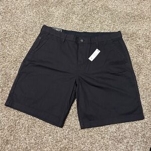 Weatherproof Black Flat-Front Men's Shorts